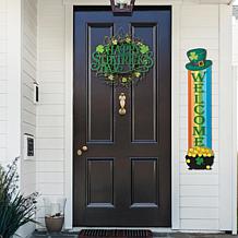 St.Patrick's Wooden Rainbow and Pot of Gold Porch Decor