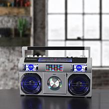 Studebaker Retro Bluetooth Boombox w/CD Player, Radio & Cover