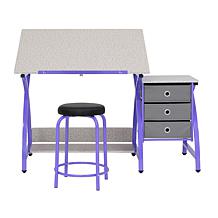 Studio Designs 2-Piece Comet Drafting Table and Stool Set