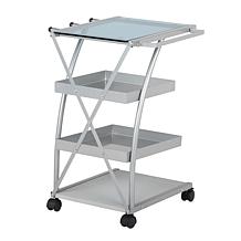 Studio Designs Triflex 4-Tier Metal Mobile Organizer Cart