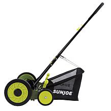 Sun Joe 18" Manual Reel Mower with Grass Catcher