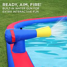 Sunny & Fun 2-in-1 Bounce & Blast Inflatable Water Slide Park