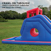 Sunny & Fun 2-in-1 Bounce & Blast Inflatable Water Slide Park