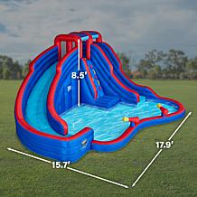 Sunny & Fun Double Dip Inflatable Water Slide Park