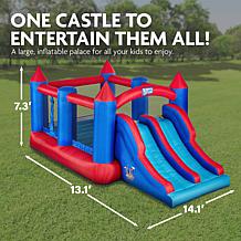 Sunny & Fun Inflatable Bouncy Castle with Dual Slide
