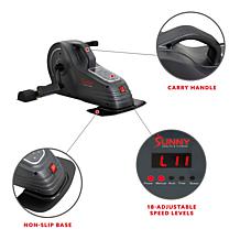 Sunny Health & Fitness Motorized Under Desk Bike for Legs and Arms