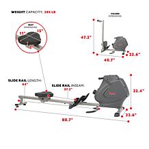 Sunny Health & Fitness Multifunction SPM Magnetic Rowing Machine