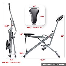 Sunny Health and Fitness Upright Row-N-RidE Exerciser 077S