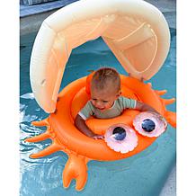SUNNYLiFE Baby Float Sunny the Sea Creature Orange Crab with Canopy