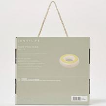 SUNNYLiFE Inflatable Tube Pool Ring Float in Butter Yellow & Cream