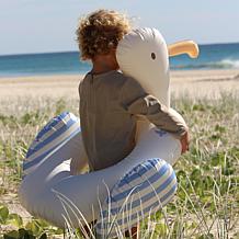 Sunnylife Kids Tube Pool Ring Sammy the Seagull - Blue & White Stripe