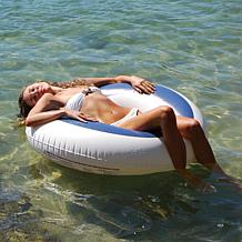 SUNNYLiFE Marine Navy Inflatable Pool Ring 41.7" Float