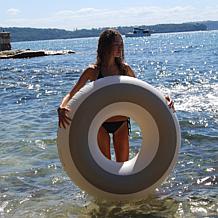 SUNNYLiFE Seagrass Inflatable Tube Pool Ring Float 41.7"