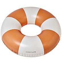 SUNNYLiFE Tierra Clay Terracotta Stripe Pool Ring 41.7"