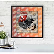 Super Bowl LV Champions Tridelix 16X16 Framed 5D Helmet Photo