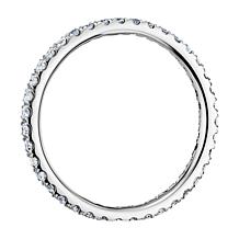 Suzy Levian 14K White Gold .50ctw Diamond Eternity Band Ring