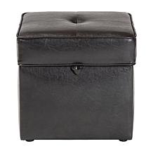 Sydney Faux Leather Storage Ottoman