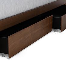 Tamsin Queen Size 4-Drawer Platform Storage Bed with Built-In Shelves
