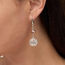 Tanya Moss Elia 2-Tone Butterfly Scroll Drop Earrings