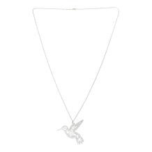 Tanya Moss Sterling Silver Hummingbird Pendant with Chain