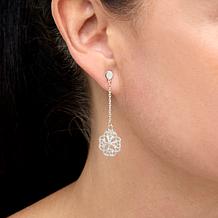 Tanya Moss Sterling Silver Leonora Cut-Out Dangle Earrings