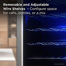 TCL 24-Bottle 2.4 Cubic-foot Wine Cooler with LED Lighting