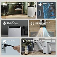 TCL RapidComfort+ Dual-Hose 4-in-1 Portable AC & Heater