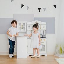 Teamson Kids Little Chef Upper East Retro Play Kitchen, White