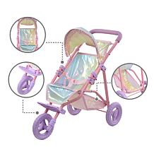 Teamson Kids - Magical Dreamland Baby Doll Jogging Stroller
