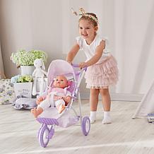 Teamson Kids Olivia's Little World Twinkle Stars Doll Jogging Stroller
