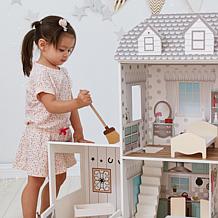 Teamson Kids Olivia's World Dreamland Farm House 12" Doll House, Gray