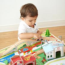 Teamson Kids Preschool Play Lab Country Table Train 85-Piece Set