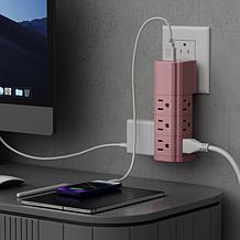 Tech Impressions 2-Pack Swivel Power Strips for Up to 11 Devices