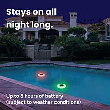 Techko Multicolor Solar Pool Lights 2-Pack