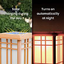 Techko SJL-603-1 Solar Zen Lantern - 33.4" H