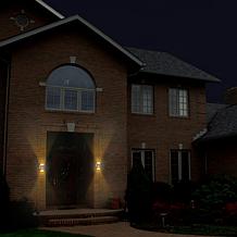 Techko Solar Wall Dual Direction Amber or White Light