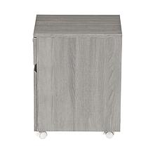 Techni Mobili 2 Drawer Rolling Filing Cabinet with Storage - Grey