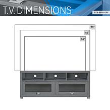 Techni Mobili 75" Durbin TV Stand