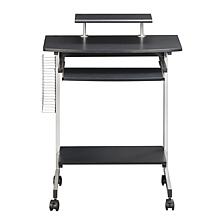 Techni Mobili Compact Computer Cart With Storage - Espresso