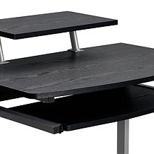 Techni Mobili Compact Computer Cart With Storage - Espresso