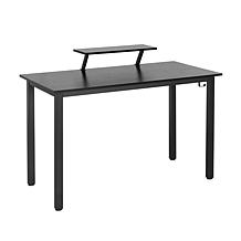 Techni Mobili Computer Desk with Monitor Stand - Black