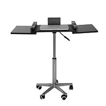 Techni Mobili Folding Table Laptop Cart - Graphite