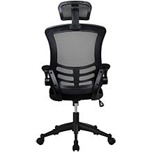 Techni Mobili High-Back Mesh Office Chair with Flip-Up Arms