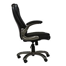 Techni Mobili Medium Back Executive Chair with Flip-Up Arms