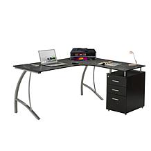 Techni Mobili Modern L-Shaped Computer Desk