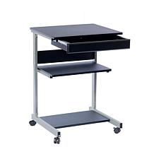 Techni Mobili Rolling Laptop Cart with Storage - Graphite