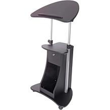 Techni Mobili Sit-to-Stand Adjustable Laptop Pedestal on Wheels