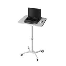 Techni Mobili Sit-to-Stand Mobile Laptop Computer Stand w/Tiltable Top