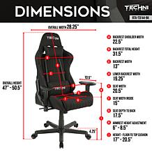 Techni Sport TS-F44 Ergonomic High-Back Racer Style PC Gaming Chair