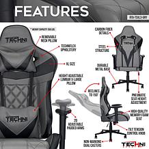 Techni Sport XL Ergonomic Gaming Chair - Grey